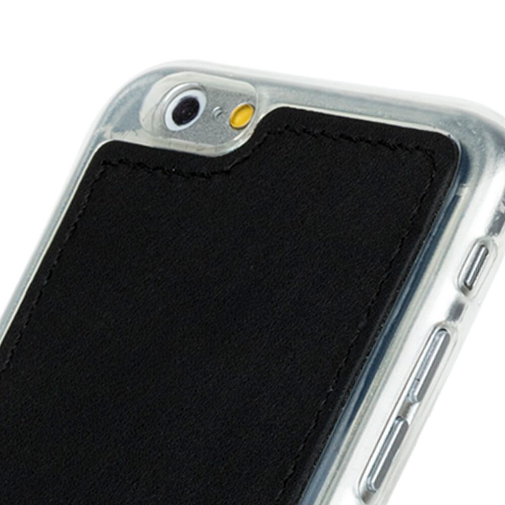 Genuine leather Back case - Costa Black - Transparent TPU